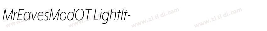 MrEavesModOT LightIt字体转换 MrEavesModOT LightIt字体转换